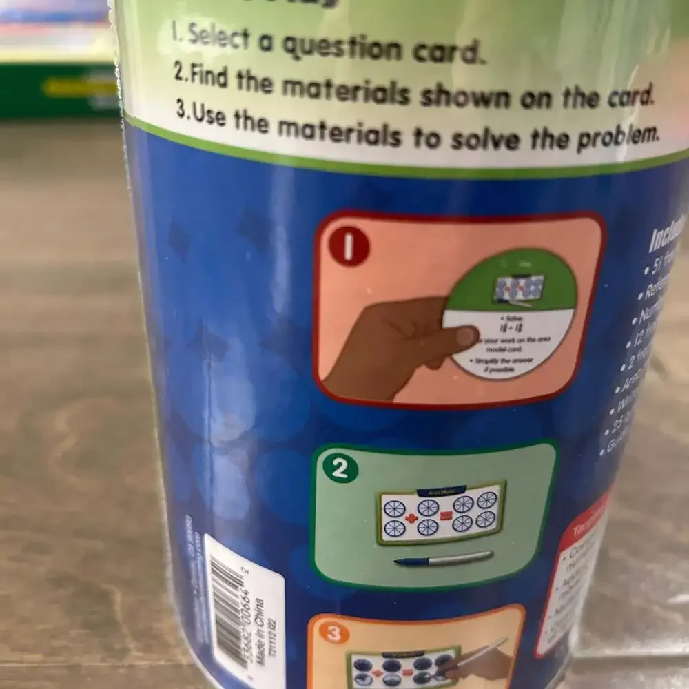 Lakeshore Math In A Flash Fractions Level 1 Discovery Can - Gr. 4-5 PP413 Sealed